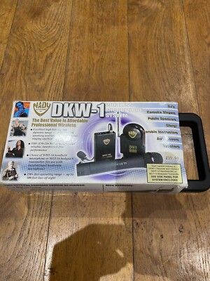 Nady DKW-1 HT VHF kabelloses Handmikrofonsystem mit Empfänger & Mikrofon verpackt