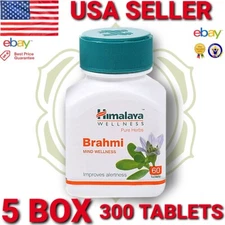 BRAHMI HIMALAYA FRESH NEW NEW 5 BOX 300 TABLETS USA CLARITY HEALTH CONSOLIDATION
