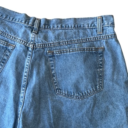 Venezia Cut Off Jean Shorts Plus Size 20 Blue Denim Five Pocket Style Stretch - Picture 7 of 10