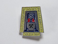 DDR - Abzeichen - Tag des Bergmanns u. Energiearbeiters 1980