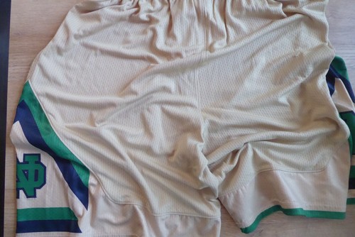 $85 RARE UA Mens L New Notre Dame College Basketball Shorts Long Authentic Sport - Picture 7 of 13