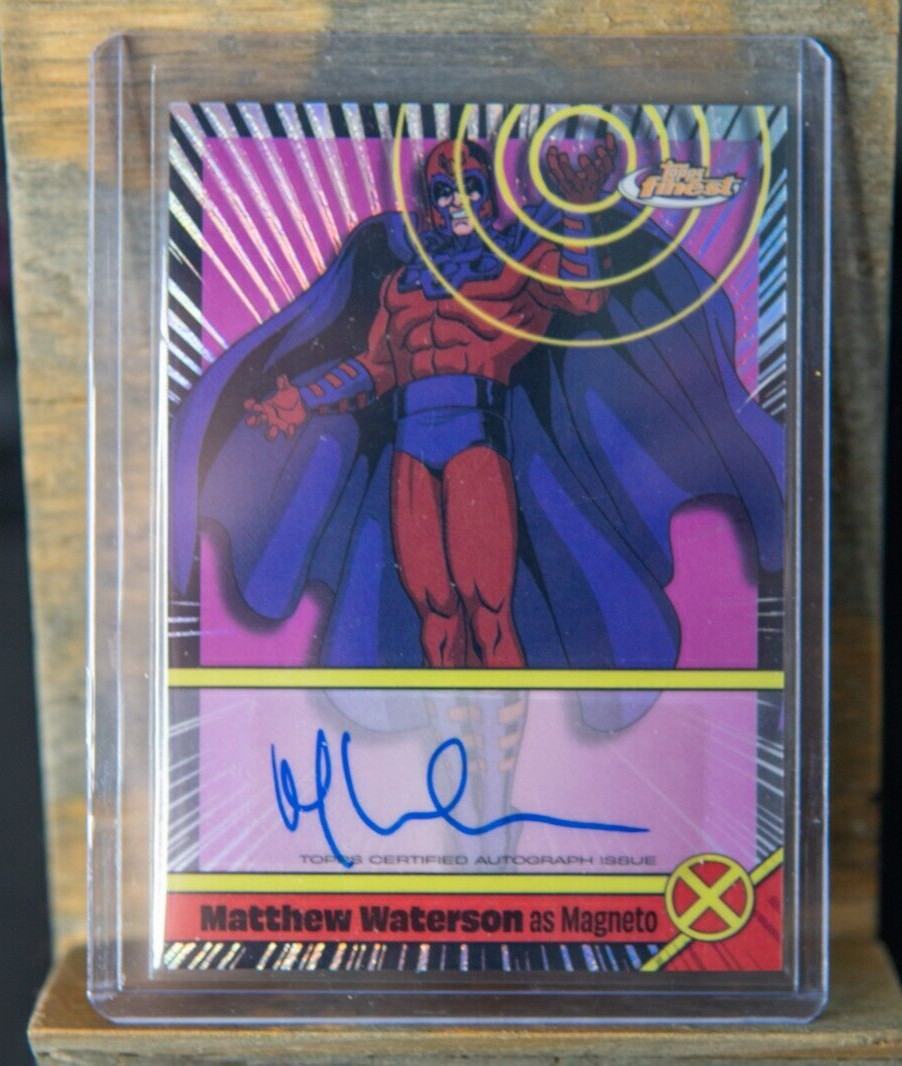 2025 Topps Finest X-Men '97 Matthew Waterson as Magneto Actor Auto No. MW (JE5)