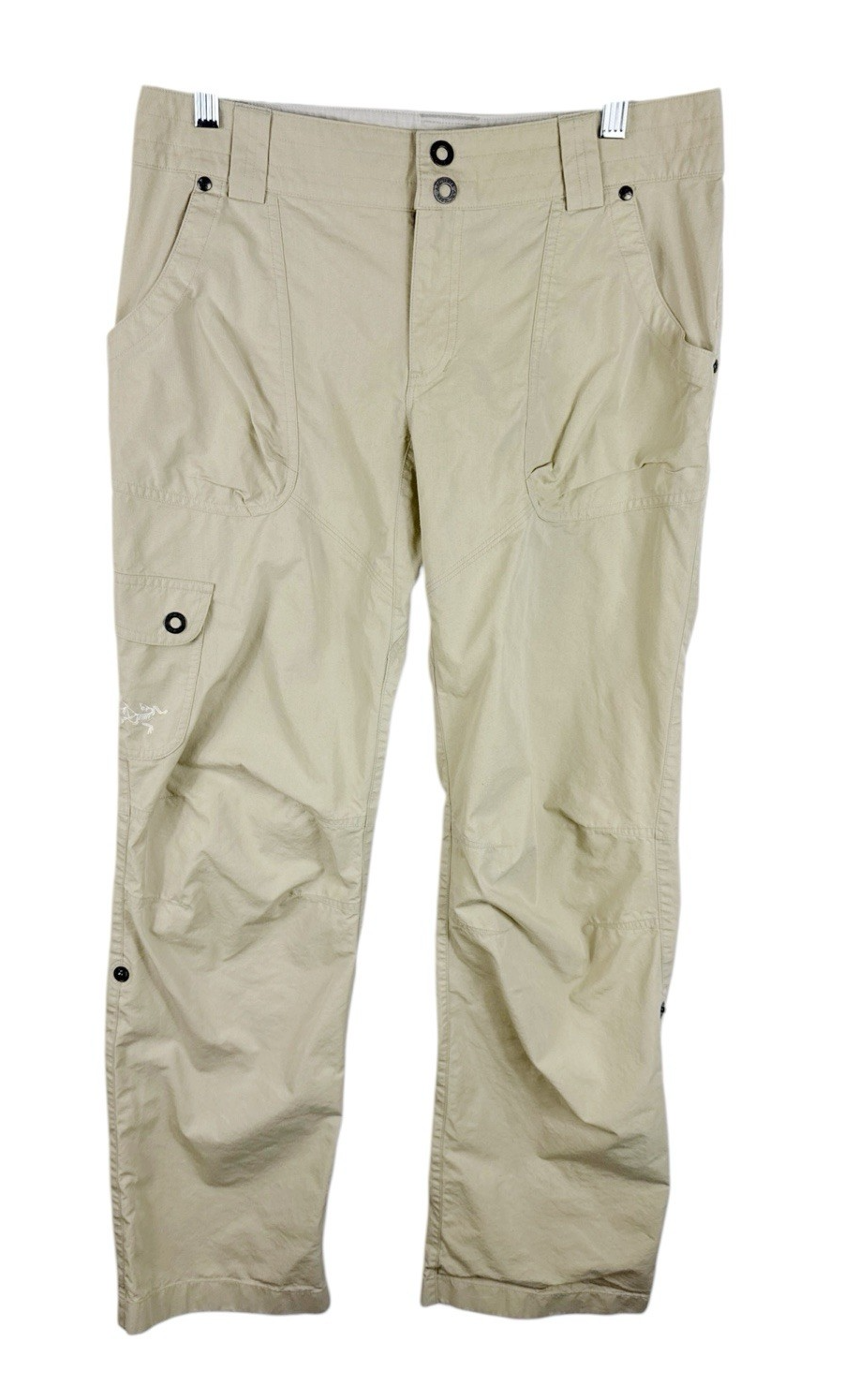 Arc'teryx Pantaloni da trekking donna 8 cargo marrone chiaro usati in ottime condizioni lunghezza regolabile