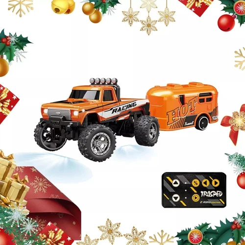Mini RC Monstertruck USBC Akku Unterlauf mit Anhänger, Maßstab 1:64 Alu - Bild 17 von 23