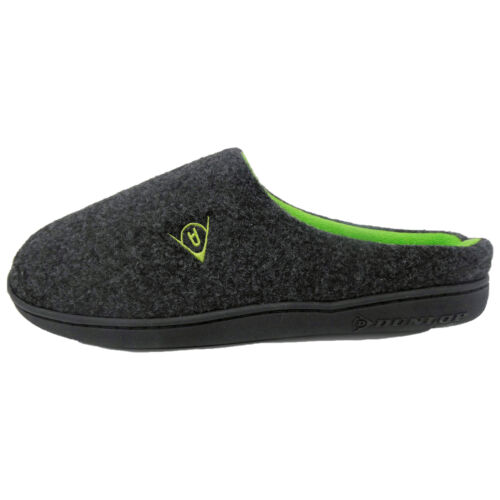 DUNLOP MENS SLIPPERS MEMORY FOAM COMFY SOFT MULES SLIP ON HOUSE COSY WARM SHOES - Picture 22 of 36
