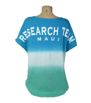 SPIRIT JERSEY Womens M PACIFIC WHALE FOUNDATION T-shirt MAUI RESEARCH TEAM
