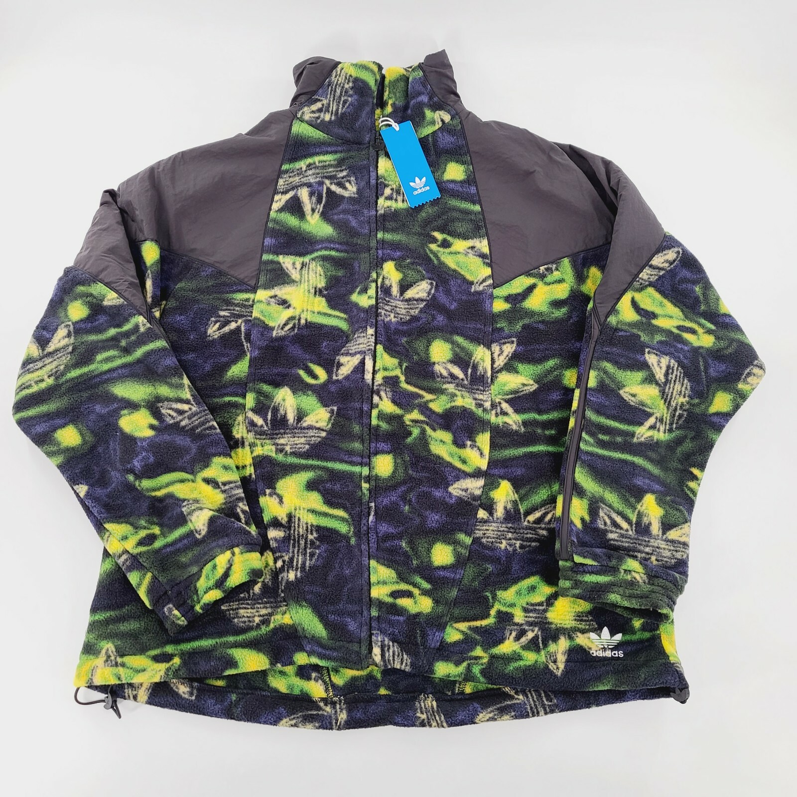 Adidas Mens Big Trefoil Printed Polar Fleece Track Top Sz Large GE0799 NWT $110 | eBay
