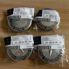 GENUINE OEM Set of 4 Mercedes Royal Blue Center Hub Cap for Alloy Wheel