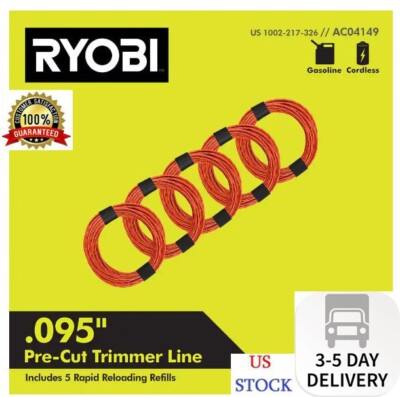 0.095 in. x 16 ft. Pre-Cut Spiral Line (5-Pack)