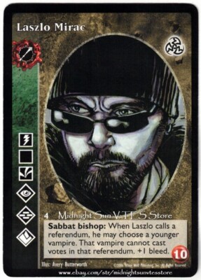 Laszlo Mirac Ventrue Antitribu Third Edition V:TES VTES Vampire CCG