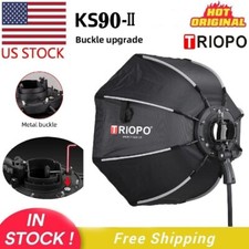 US TRIOPO KS2-90 35.4" Octagon Softbox S Bracket Handle F Godox AD200ProII Flash
