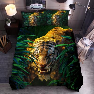 Kissenbezug Geschenk Bettbezug Wilde Tiere Bettwäsche Set 135x200 200x200