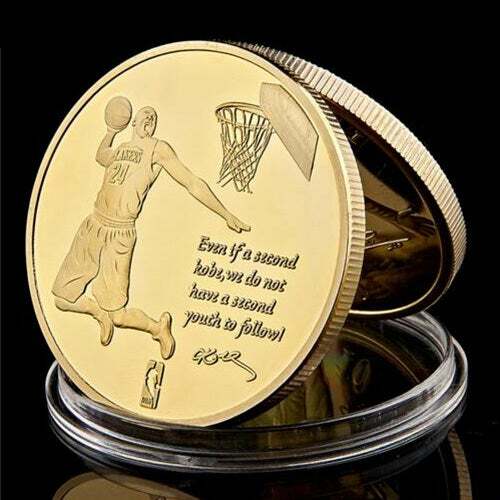 Kobe Bryant Los Angeles Lakers Gold Plated Coin, Kobe Bryant