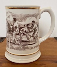 RARE VINTAGE FRANKLIN PORCELAIN THE ASHES CRICKET TANKARD 1882-1982