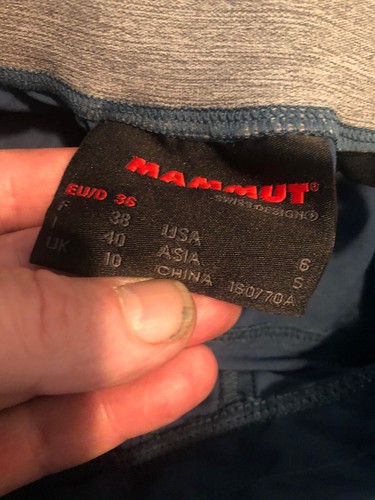 Mammut Women’s Blue Hiking Pants Water resistant 27 x 29 - Picture 4 of 6