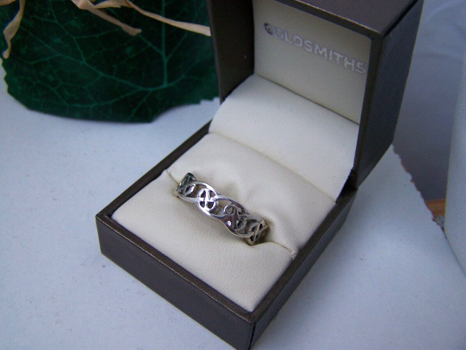 SUPERB 925 SOLID STERLING SILVER MODERNIST CELTIC… - image 4