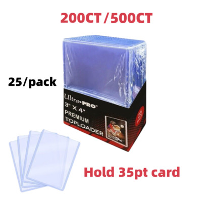 200/500ct Ultra Pro Premium Top Loader für Standard 35pt Kartenhalter 25er Pack