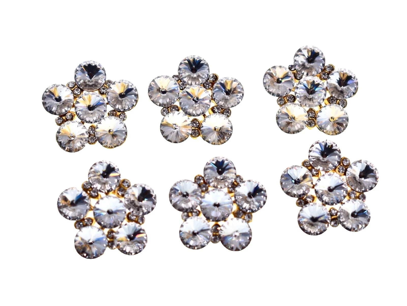 Botones de Flor de Cristal Cardmaking & Scrapbooking