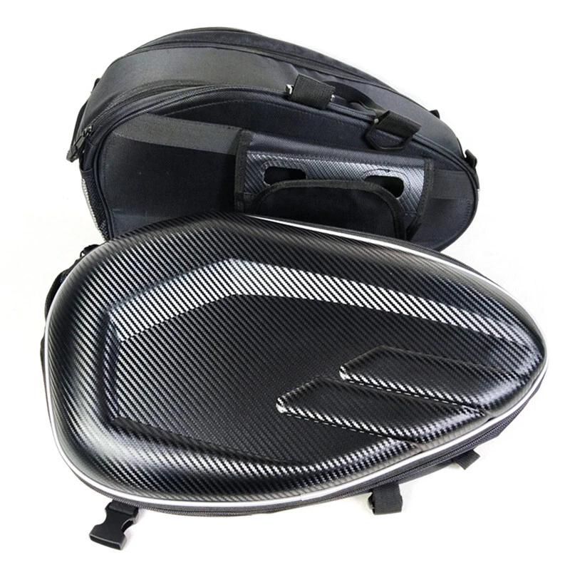 2x Waterproof Motorcycle Saddlebags Helmet Saddle Side Bag Tail Luggage Suitcase - Image 4 of 4