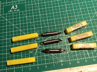 3 pc Morse #6 HSS Drill/Countersink USA New (655)
