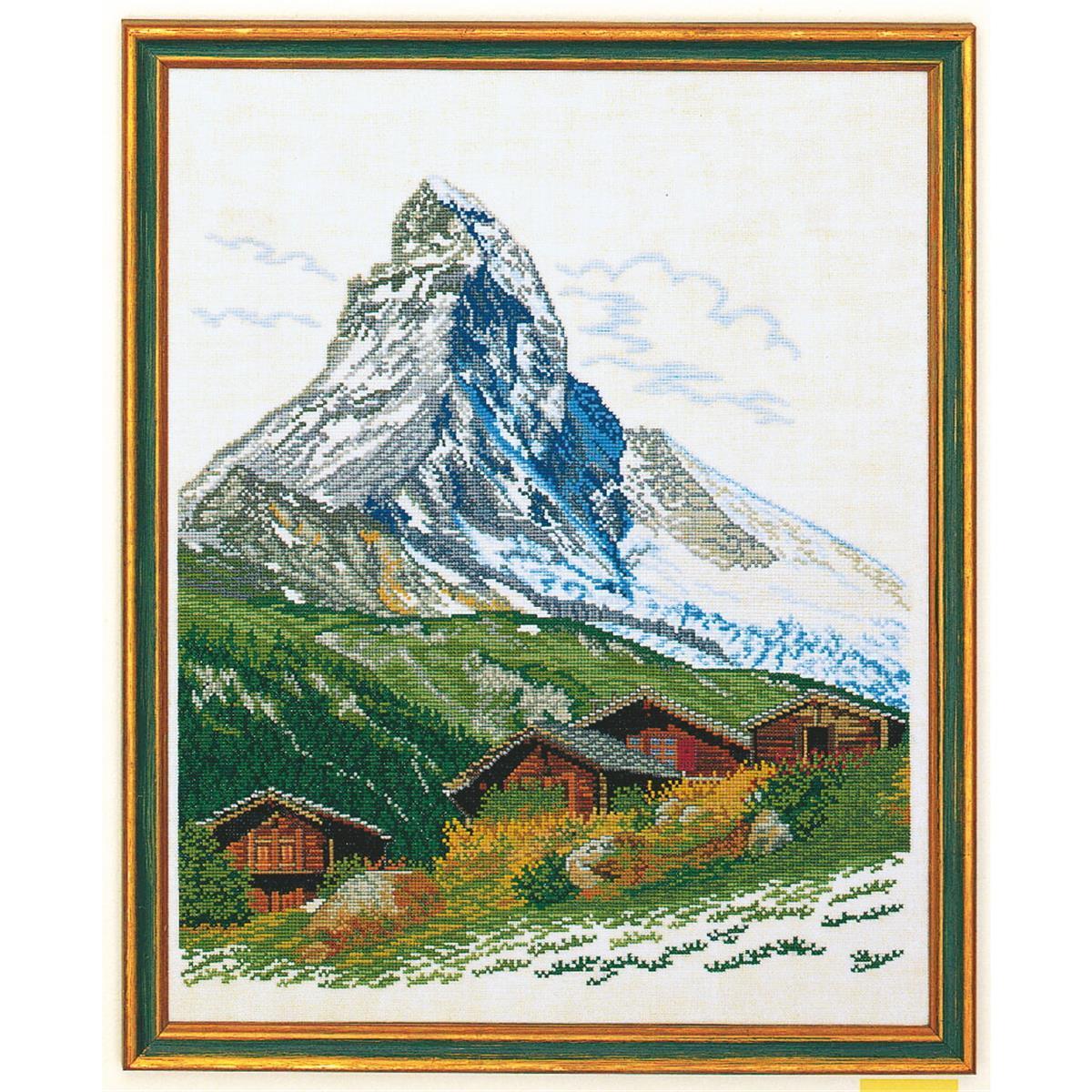 Eva Rosenstand counted cross stitch kit ""Matterhorn"", 40x50cm, DIY
