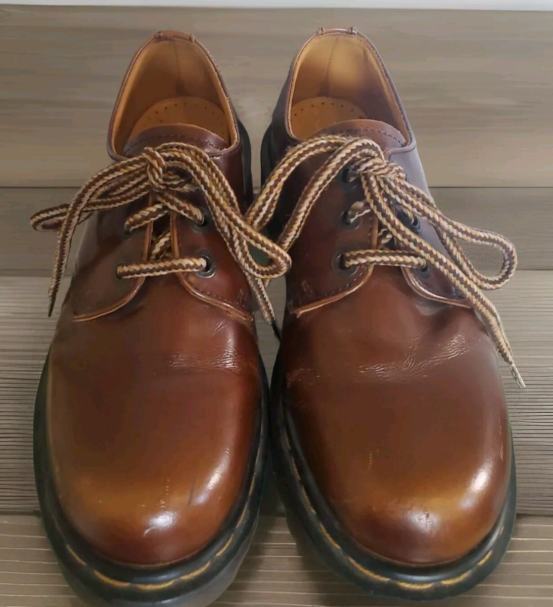 DOC DR Martens SHINY Leather Chunky Sole OXFORDS #8318 MADE DOC DR Martens SHINY Leather Chunky Sole OXFORDS #8318 MADE