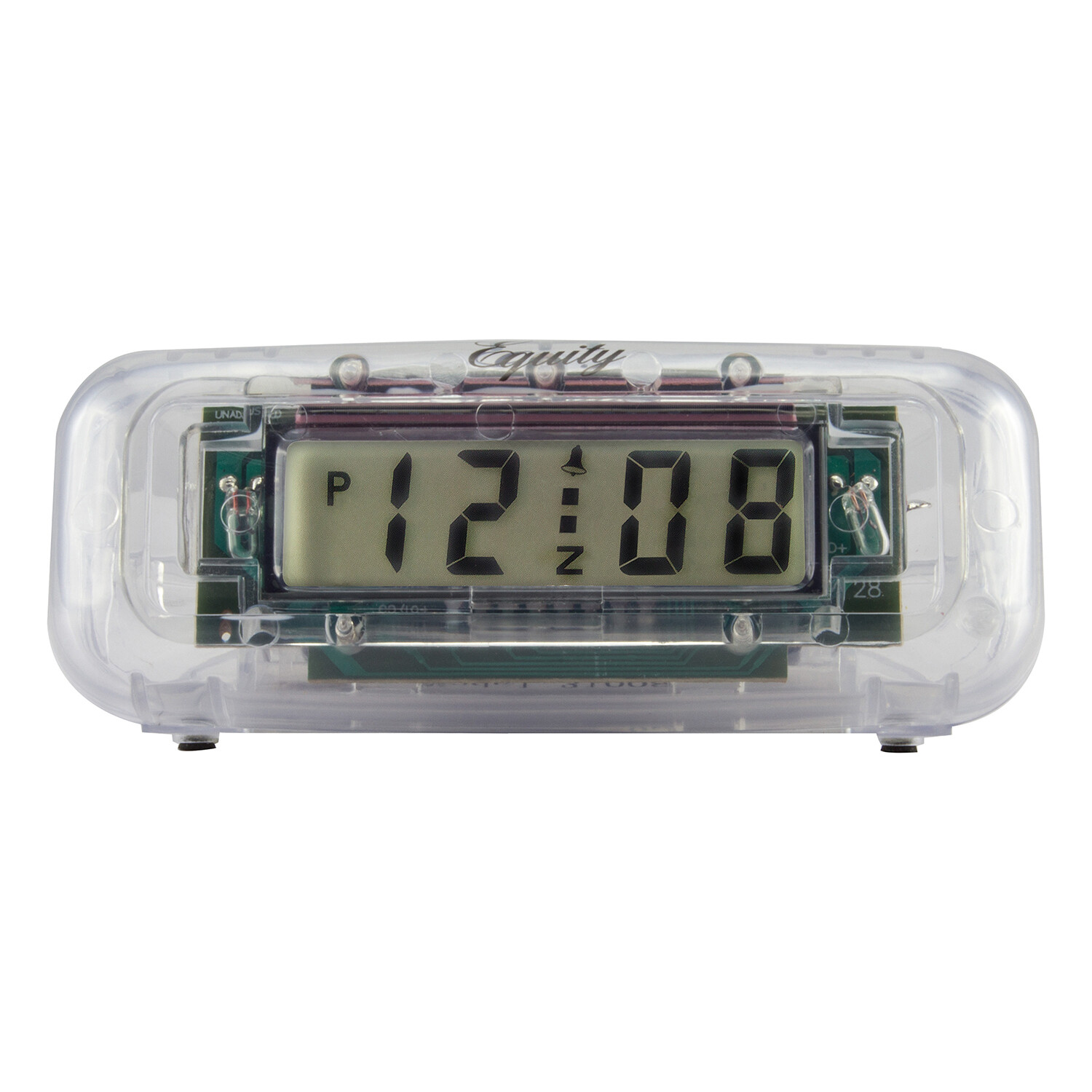 31008 Equity by La Crosse Clear Digital Alarm Clock with 0.6" LCD Display