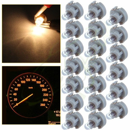 20Pcs Warm White T3 Neo Wedge Base Car Dash HVAC Climate Control Light