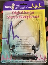 Vintage Cardio theater digital in ear stereo headphones Ct128 Sealed Package