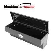 36x12x12 Black Aluminum Pickup Truck Bed Tool Box Trailer Storage W Lock Key 36x12x12 Black Aluminum Pickup Truck Bed Tool Box Trailer Storage W Lock Key