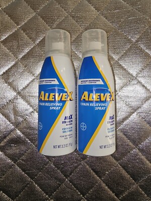 AleveX Pain Reliever SPRAY Max Strength Fast Acting Menthol 3 2 Oz  Lot Of 2