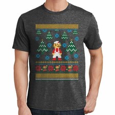 Super Mario Brothers Ugly Christmas Sweater Graphic T-Shirt 00596