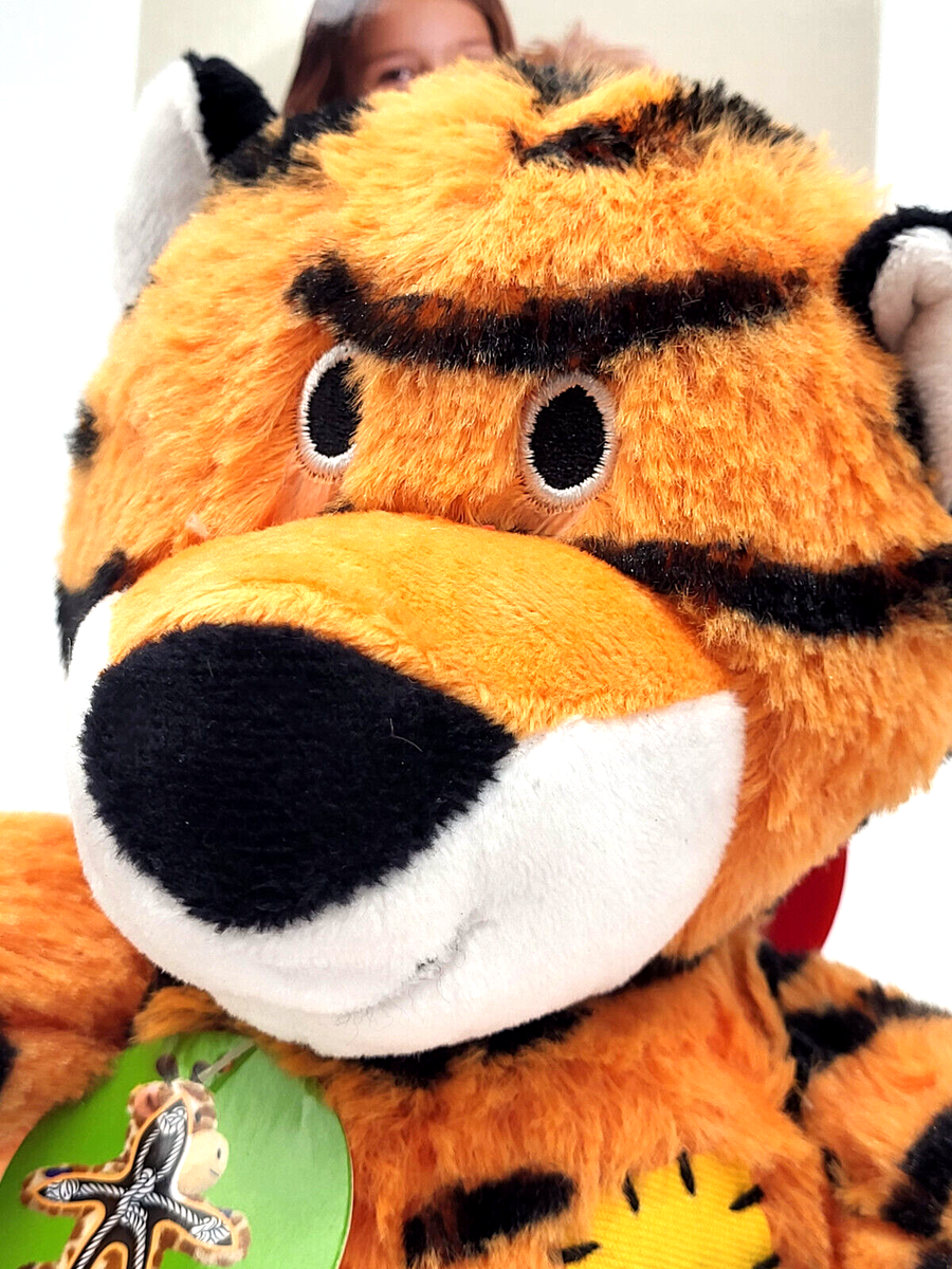 KONG Wild Knots Tiger Medium/Large Squeaky Soft Plush Dog Toy | eBay