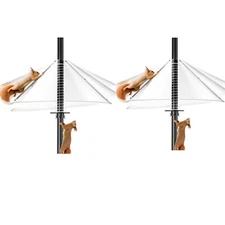 2 Squirrel Baffle for Bird Feeder Pole Squirrel Proof Baffle Spring 19 Inch