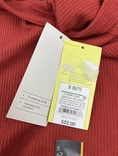 All In Motion Long Sleeves Thermal Hoodie Boys Youth NWT Red Size Small 6-7 22