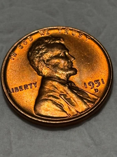 1951 d lincoln cent bu nice coin free shipping