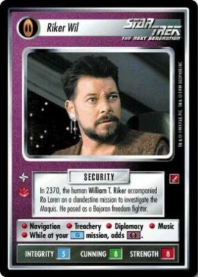 CCG 197 Star Trek Blaze of Glory Riker Wil
