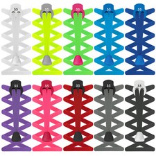 55 Sport Flat Elastic Lock Shoelaces Running & Triathlon Trainer Laces Footwear