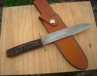 Vintage Stag Original J Russell & Co Green River Works Bowie Hunting Knife — photo 3