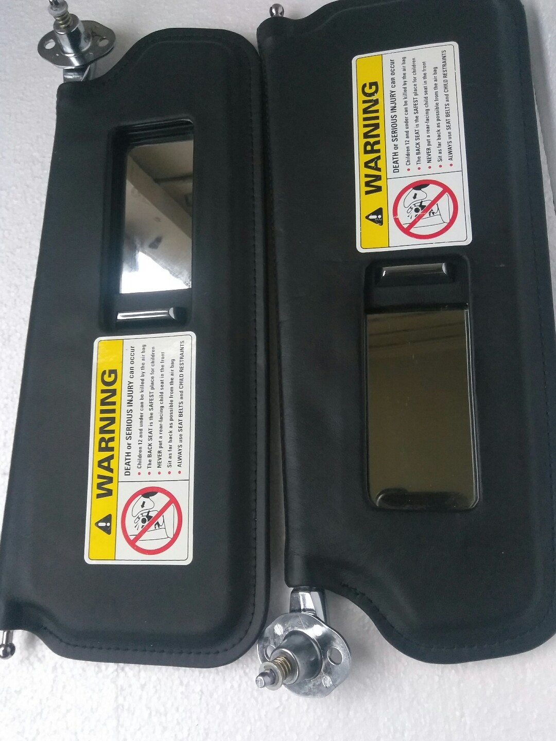 1998-2004 Bentley Arnage Left And Right Sun Visor Black 98 99 00 01 02 03 04