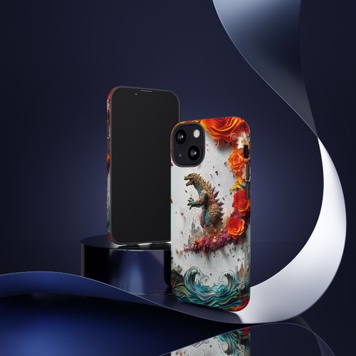 Phone Ink - Tough Case for iPhone Galaxy Pixel - Dino Monster Kaiju Paper Cut - Picture 71 of 191