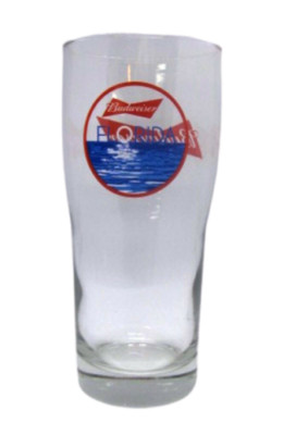 Set 2 x Budweiser Florida Gläser 16oz Nagelneu 100% Original Sehr Selten