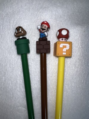 Super Mario Bros Gel Pens SET OF 3