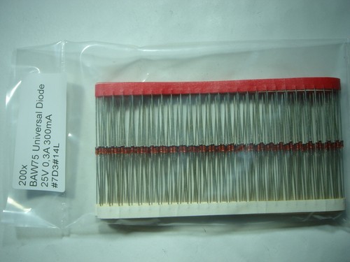 200x BAW75 Universal Diode 25V 0,3A 300mA #7D3#10g