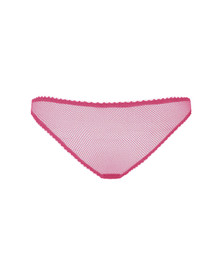 Vintage Agent Provocateur Raiven Pink Brief Fishnet Small AP2 8-10 BNWT