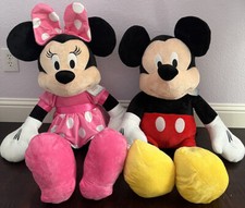 Disney Mickey Mouse And Minnie Mouse 36-inch Jumbo Plush 2-pack