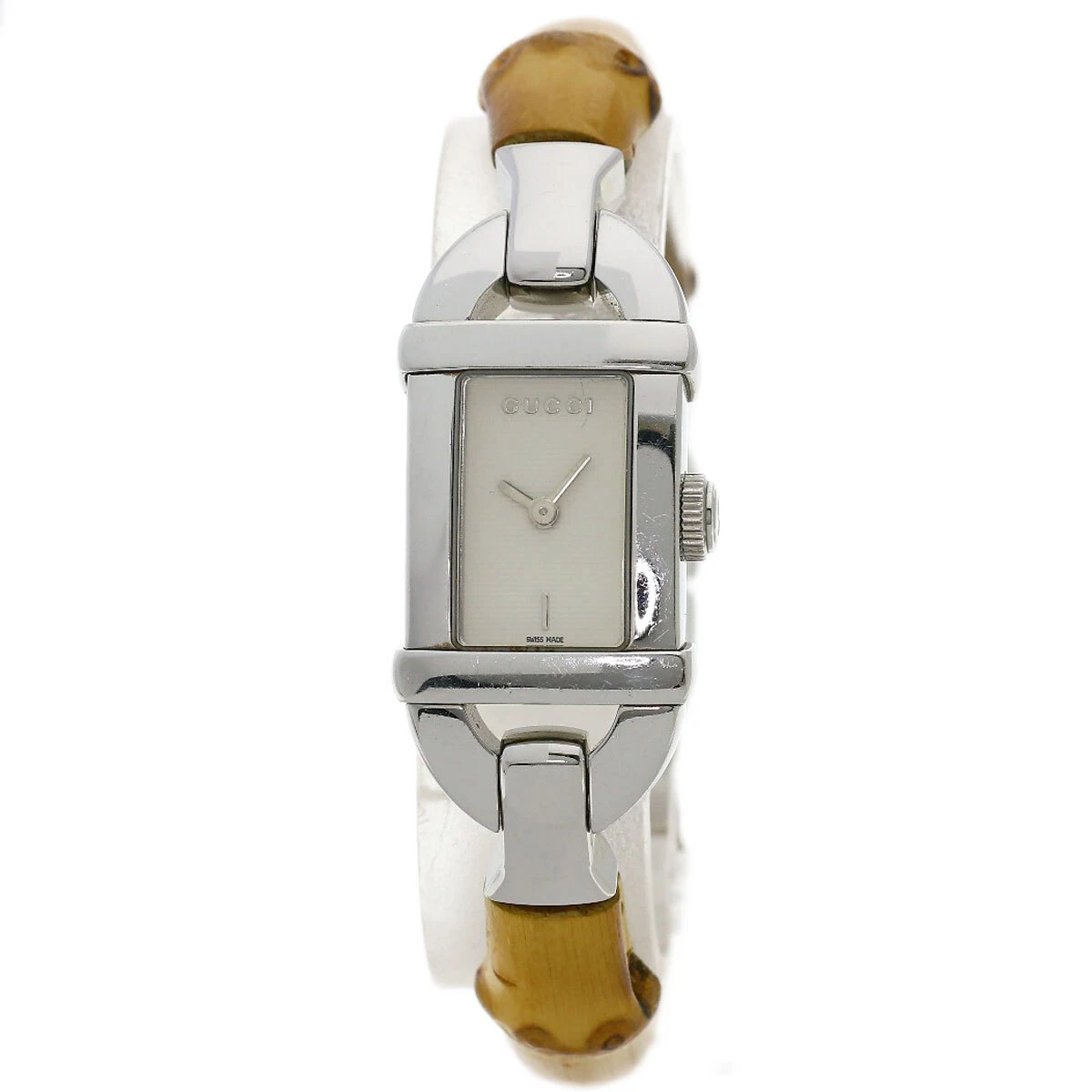 Montres femme GUCCI bambou 6800L acier inoxydable/bambou