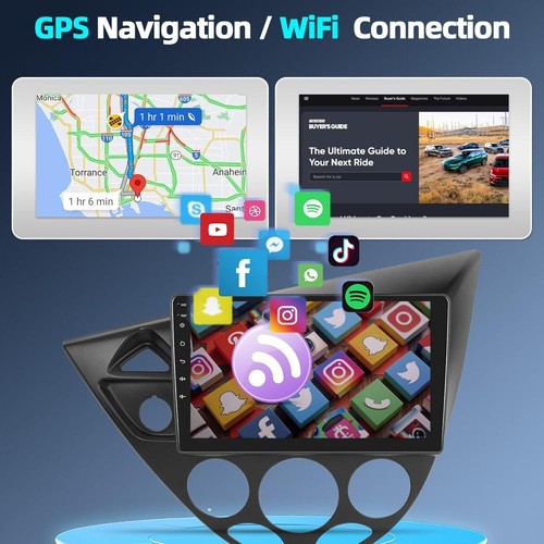 Radio estéreo GPS WIFI 64 GB Carplay Android 13.0 para Ford Focus MK1 1998-2005 - Imagen 6 de 22