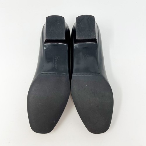 Trotters Doris Slip On Pump Heels Black Leather Women's 8 1/2 W - Picture 10 of 13