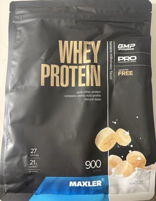 Maxler Proteinpulver Banana Milkshake 900g. Bitte Beschreibung lesen!